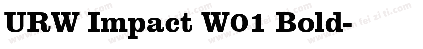 URW Impact W01 Bold字体转换